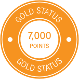 Gold status icon - 7000 points