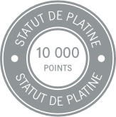 Icône du niveau Platine - 10 000 Points