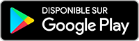 Logo Google Play - DISPONIBLE SUR Google Play
